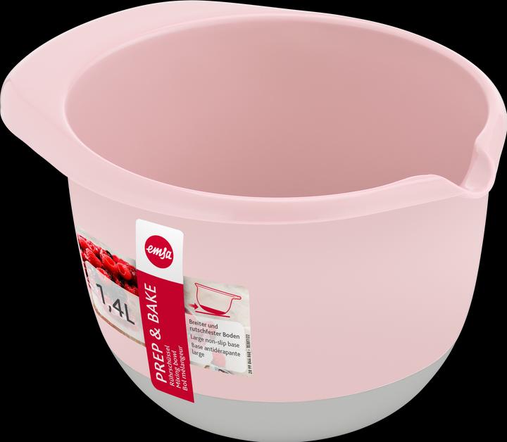 Produktbild Emsa Prep&Bake Kunststoff-Rührschüssel rosa 1,4L (1.40 l, 1 x)