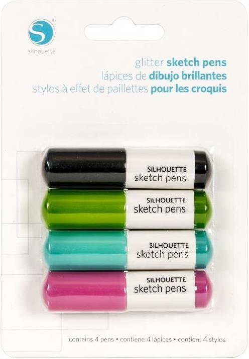Actual product image Silhouette Glitter Sketch Pen Pack