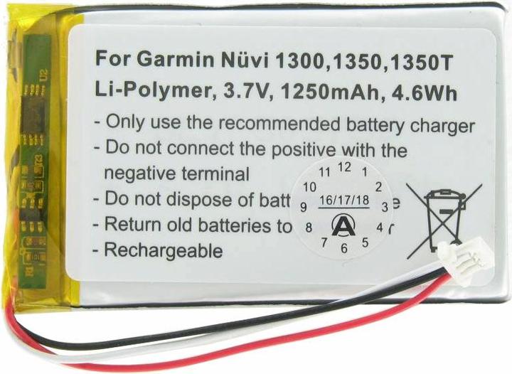 Immagine prodotto AccuCell Batteria per Garmin Nuvi 1300, 1350, 1350T, 1370, 1370T