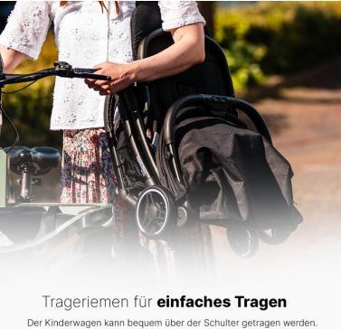 Productafbeelding Hamilton by yoop Kinderwagen S1 Plus Schwarz - Leichtgewicht Buggy - MagicFold™ Technology