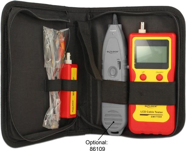 Produktbild Delock LCD Kabeltester RJ45 / RJ12 / BNC / USB