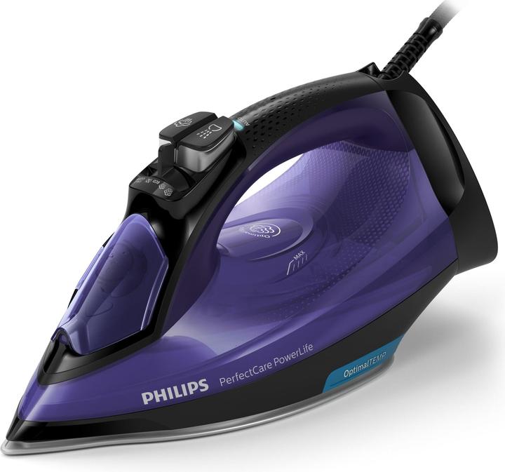 Actual product image Philips PerfectCare GC3925/30 Iron SteamGlide Plus soleplate, Purple (2500 W, 180 g/min)