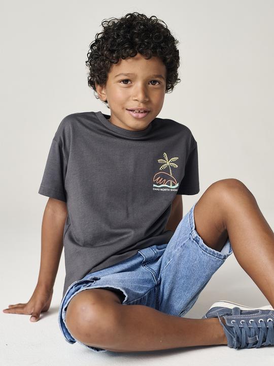 Actual product image Vertbaudet Jungen T-Shirt mit Motiv vorn und hinten, mit Recycling-Baumwolle (104)