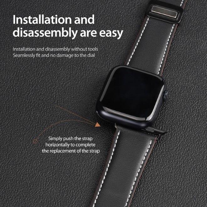 Immagine prodotto Dux Ducis Cinturino YA (38 mm, 40 mm, 41 mm, Vera pelle, Apple Watch Series 1, Apple Watch Series 2, Apple Watch Series 3, Apple Watch Serie 4, Apple Watch Serie 5, Apple Watch Serie 6, Apple Watch Series 7, Apple Watch Series 8, Apple Watch Series 9, Apple Watch SE)