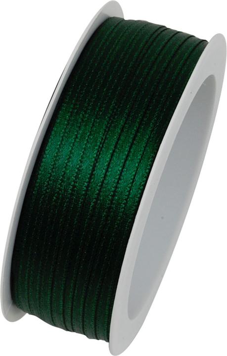 Produktbild Goldina Doppelsatinband 3mmx50m d'grün (Geschenkband, 1 x)
