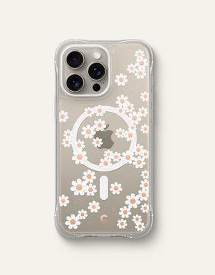 Actual product image Cyrill Cecile MAG iPhone 15 Pro 6.1" Magsafe white daisy ACS06759 (Apple iPhone 15 Pro)