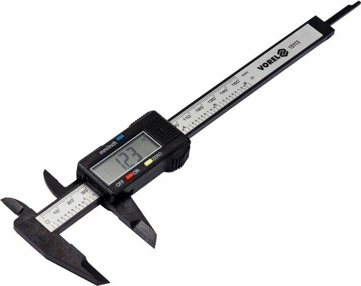 Produktbild Toya VOREL SUWMIARKA ELEKTRONICZNA 150mm / 0,01mm CARBON 15113 (15 cm)