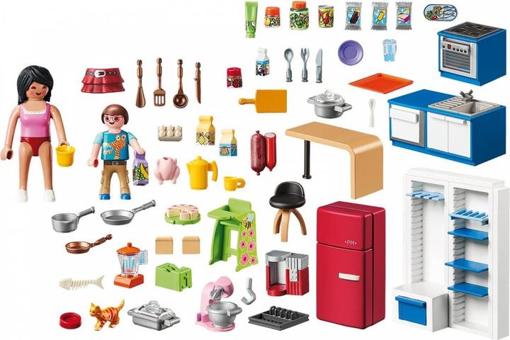 Immagine prodotto Playmobil Cucina familiare (70206, Casa delle bambole Playmobil)