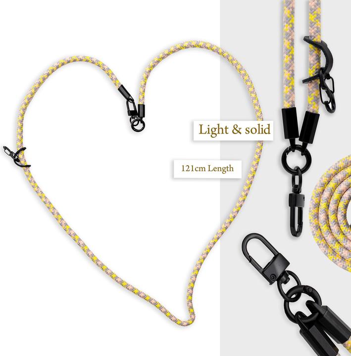 Produktbild Cadorabo Handykette für Huawei P40 LITE E Necklace Hülle mit verstellbarem Kordelband