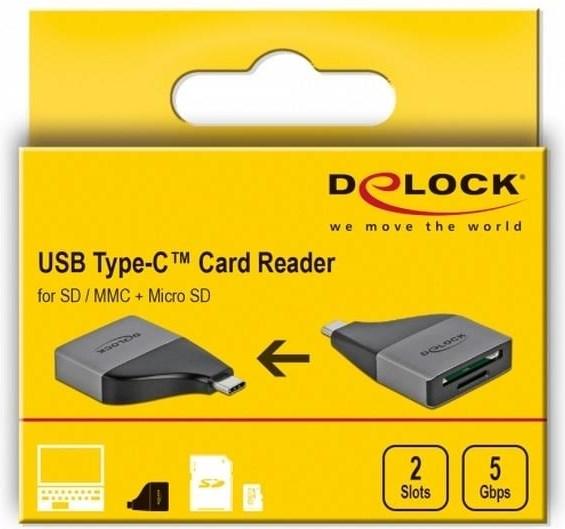 Actual product image Delock USB-C Card Reader (USB-C 3.2 Gen 1)
