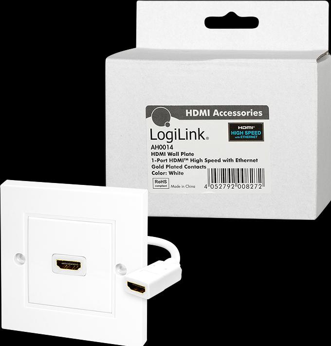 Actual product image LogiLink AV HDMI adapteris – HDMI baltas (AH0014) (0.07 m, HDMI)