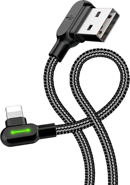Actual product image Mcdodo USB to Lightning cable, CA-4679, angled, 3m (black) (3 m)
