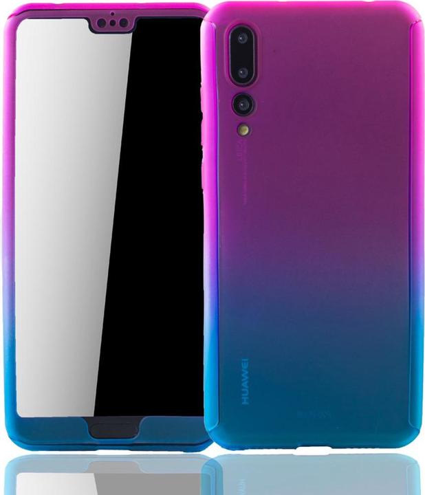 Actual product image König Design Case Mobile Protection for Huawei P20 Pro Full Case Cover Screen Protector Bumper Blue (Huawei P20 Pro)
