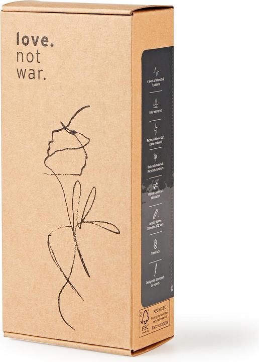 Produktbild Lovehoney x Love Not War Amore Sustainable Rechargeable Lipstick Vibrator