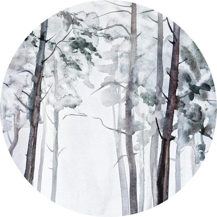 Actual product image Trenddeko Watercolor forest (Ø 236 cm)