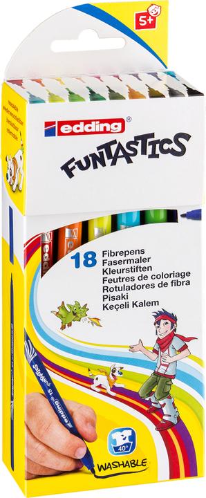 Actual product image Edding FUNTASTICS 15 - Fibre-tip pens (Multicoloured, 18 x)