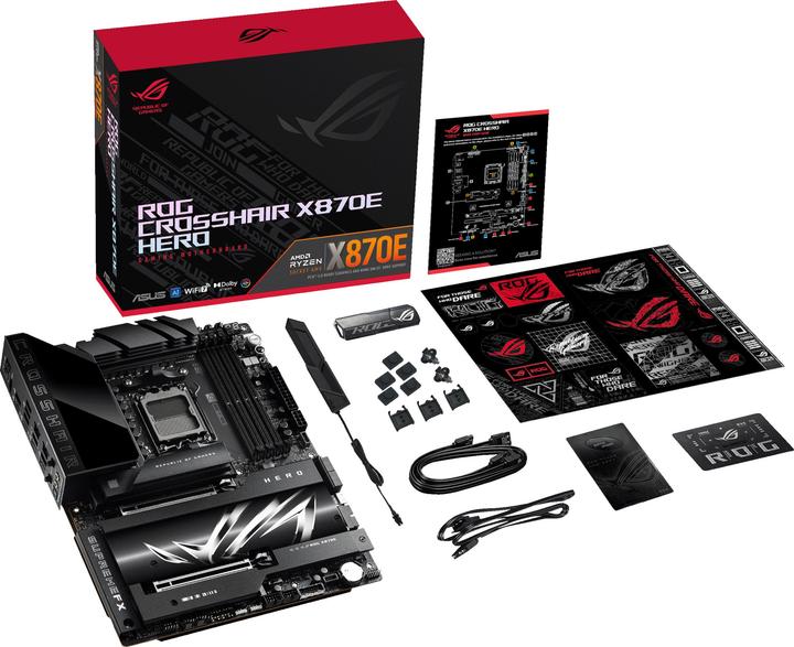 Produktbild ASUS Rog Crosshair X870e Hero (AM5, AMD X870E, ATX)