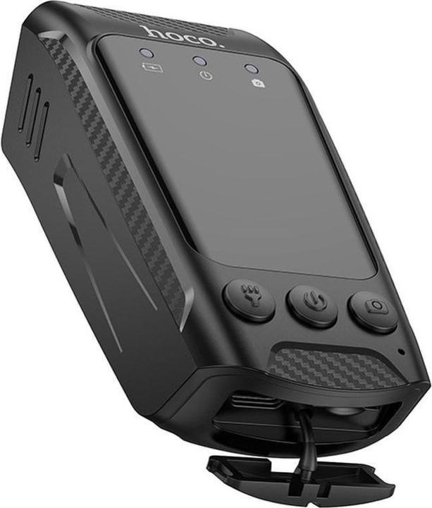 Actual product image Hoco Headphone with microphone riding recorder with screen 2" 4K DV104 black