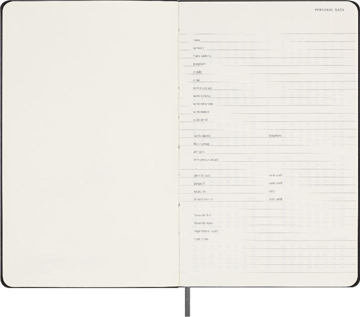 Produktbild Moleskine Notizkalender (A5, Englisch)