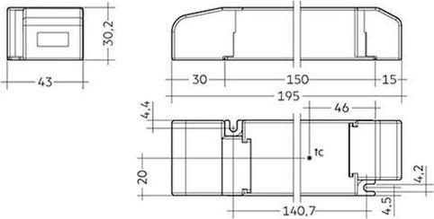 Immagine prodotto Tridonic Alimentatore da installazione dimmerabile 24V 35W con ingresso DALI e Push-Dim