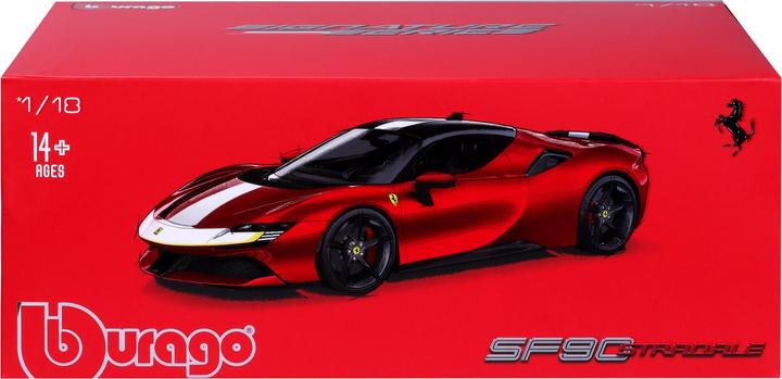 Actual product image Bburago Ferrari Signature SF90 Stradale Fiorano 1/18 red