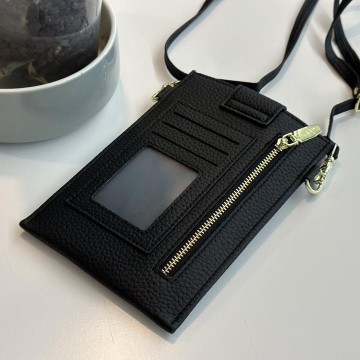Produktbild PhoneLook Elegantes umhänge Etui universel für Smartphone bis 6.7 Zoll aus mit Brieftasche (Apple iPhone 4)