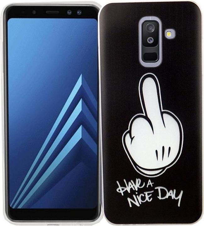 Produktbild König Design Handyhülle für Samsung Galaxy A6 Plus (2018) Schutzcase Backcover Bumper Schwarz (Nokia X6 2018)