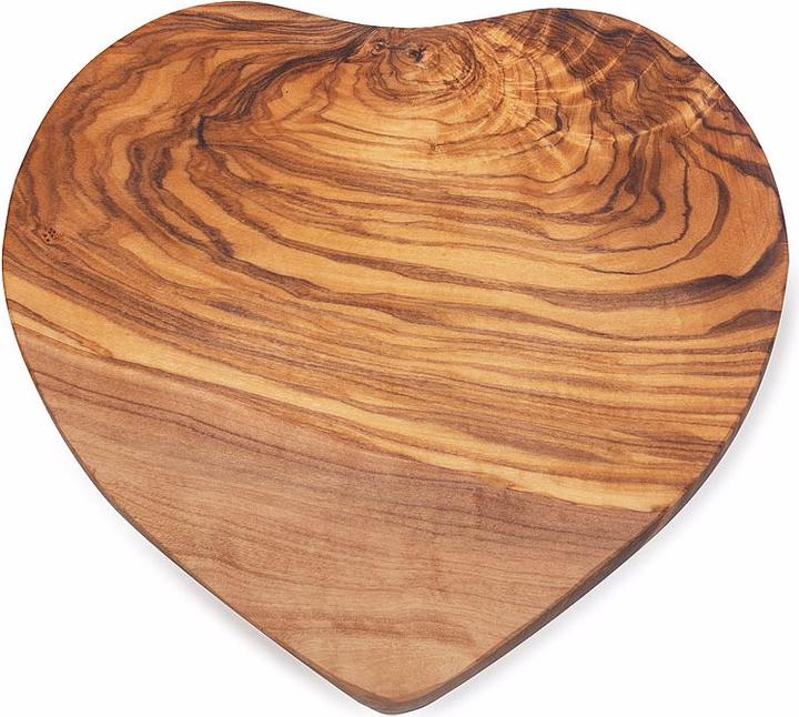Immagine prodotto Natura Punto Tavola di legno a forma di cuore, 20 x 21 x 2 cm, legno d'ulivo