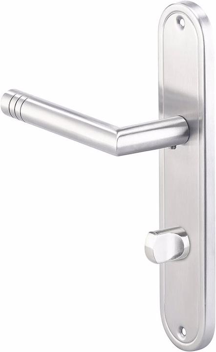Produktbild AGT Edelstahl-Türbeschlag-Set für Bad & WC (Türgriff)