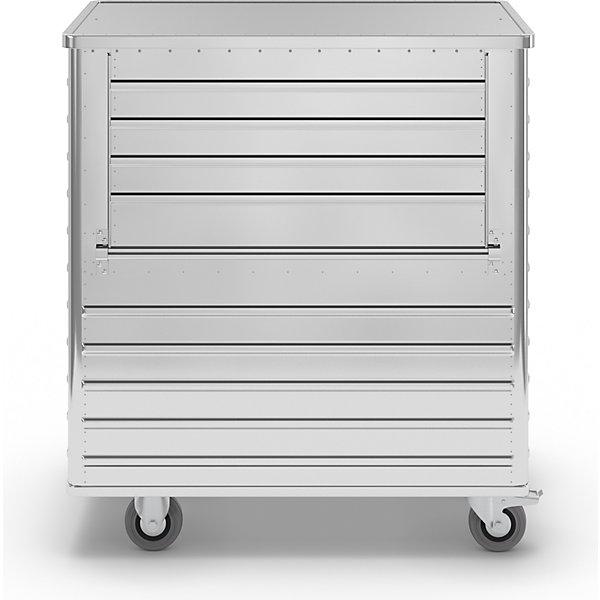 Actual product image Gmöhling Aluminium box trolley, fold-down side panel (300 kg)