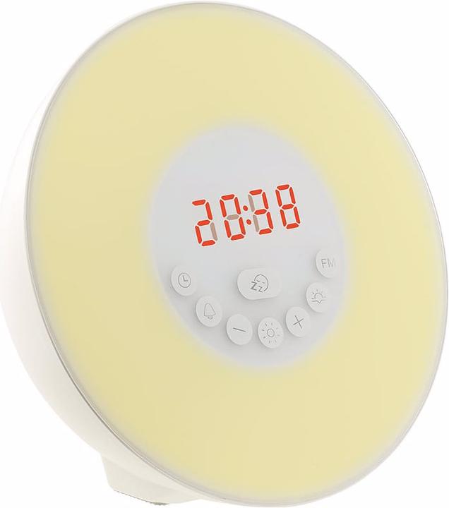 Produktbild Auvisio 2-mal: Wake-up-Licht-Radio-Wecker mit Sonnenaufgangs-Simulation und Naturtönen
