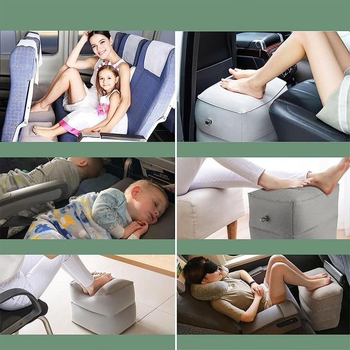 Produktbild Noya Fussstütze Reise Fussablage Sitzerweiterung mit Schutzabdeckung aufblasbar (Zusätzliche Polsterung)