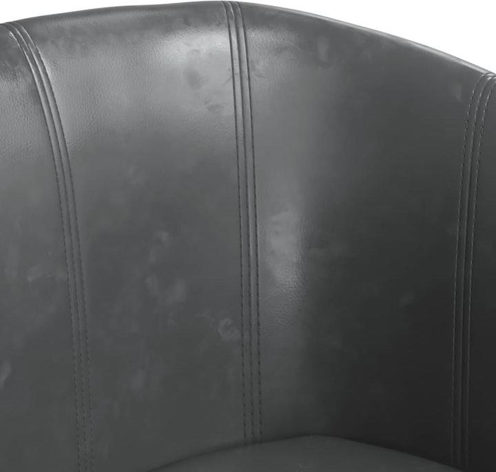 Image du produit VidaXL Clubsessel mit Fusshocker Grau Kunstleder,Farbe