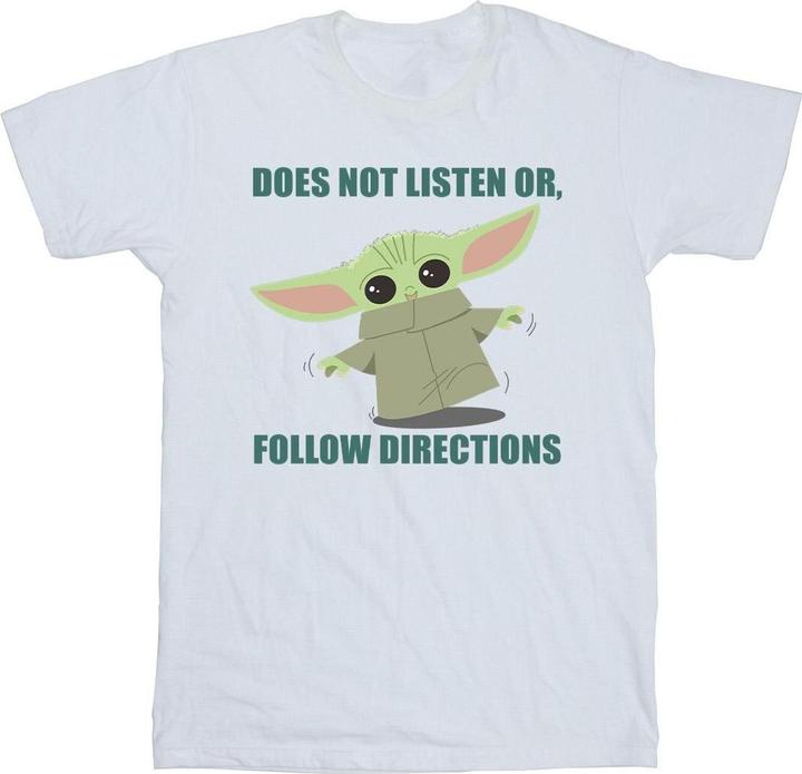 Star Wars The Mandalorian Grogu Does Not Listen TShirt (XXL)