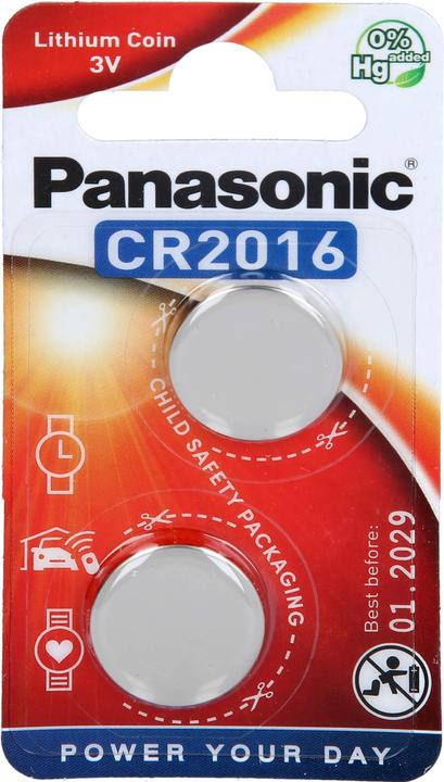 Immagine prodotto Panasonic Potenza al litio CR2016 (2 pz., CR2016, 90 mAh)