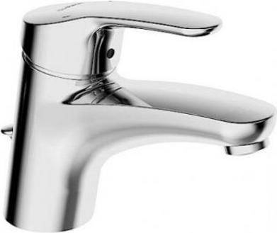 Hansa Hansamix Waschtischarmatur, mit Ablaufgarnitur, mit Wasserbremse, Ausladung: 141 mm, 01092283