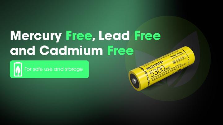 Actual product image Nitecore NL2153HP (1 pcs., 21700, 5300 mAh)