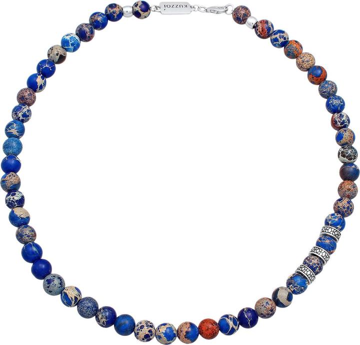 Produktbild Kuzzoi Edelsteinkette (925er Sterling Silber, Edelstahl, Achat, 45 cm)