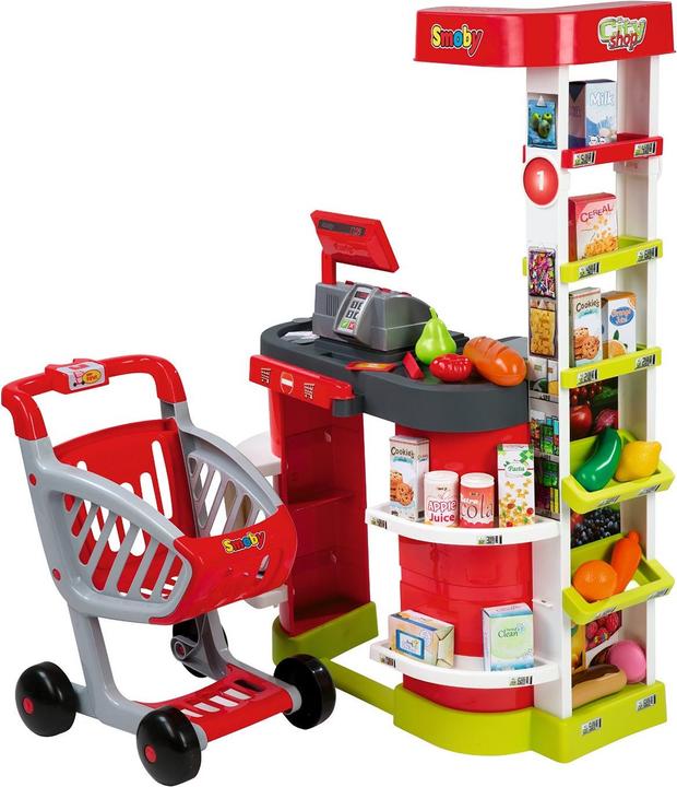 Actual product image Smoby Cityshop shop with shopping trolley