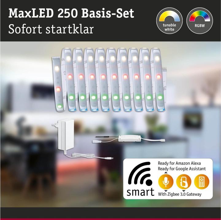 Actual product image Paulmann MaxLED 250 Stripe Set (RGBW, 300 cm, Indoor)
