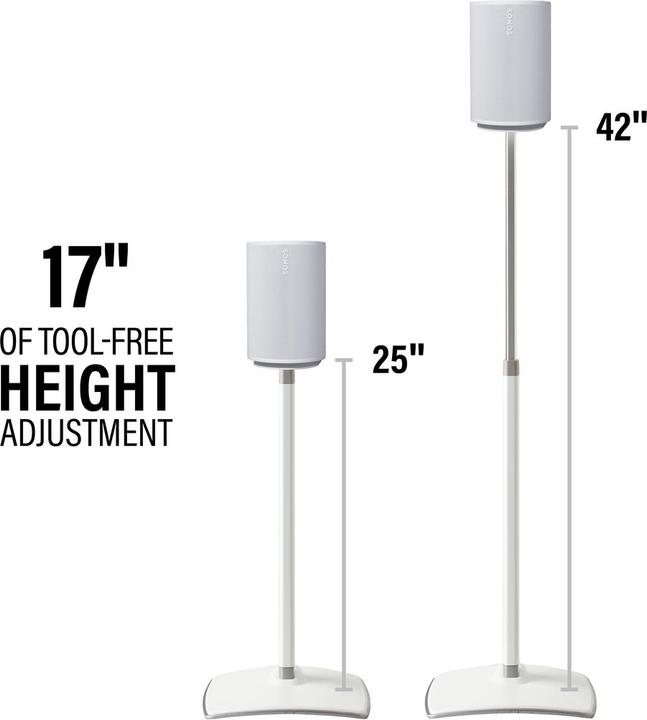 Productafbeelding Sanus WSSE1A2-W2 (1 paar, Stand, In hoogte verstelbaar)