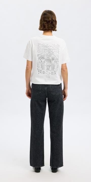 Actual product image Selected Femme Relaxed Fit Print T-Shirt (M)