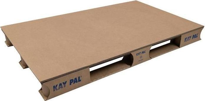 Image du produit Transpak Palette en carton ondulé dimensions 1200x800mm 2 entrées carton ondulé marron (6 pièce(s))