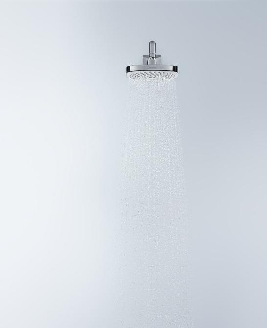 Actual product image hansgrohe HG overhead shower Croma Select E 180 2jet DN 15 white/chrome (2 Beam types, 16 l/min)