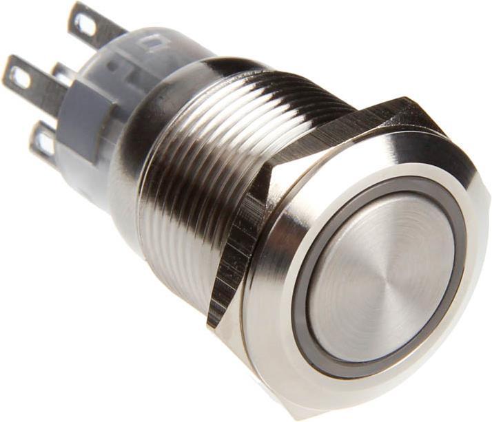 Produktbild DimasTech Vandalismustaster 19mm - Silverline