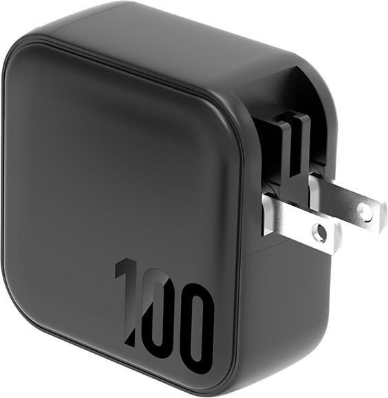 Image du produit Energea ład. siec. 1xUSB+3xUSB-C PD-PPS-QC 3.0 100W 3C1A czarny/black US+UE Travelite GAN100 (100 W)