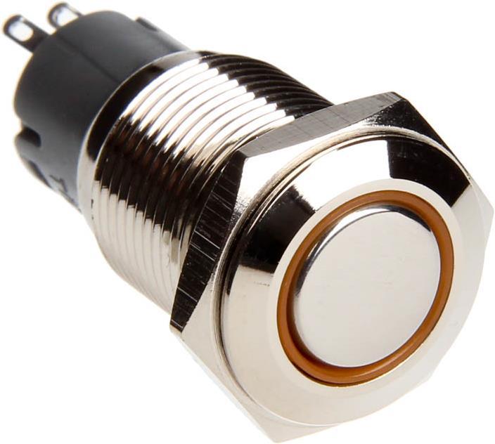 Actual product image DimasTech Switch/button 16mm - Silverline - orange