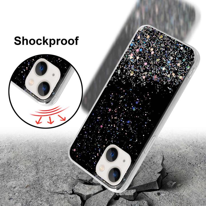 Produktbild Cadorabo Hülle für Apple iPhone 14 im TPU funkelnder Glitter Style (Apple iPhone 14)