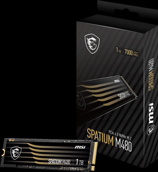 Image du produit MSI Spatium M480 (1000 Go, M.2 2280)