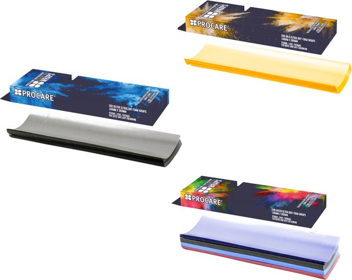 Procare Premium U-Lite Foam Wraps 100x 300 mm silver 200 Stk